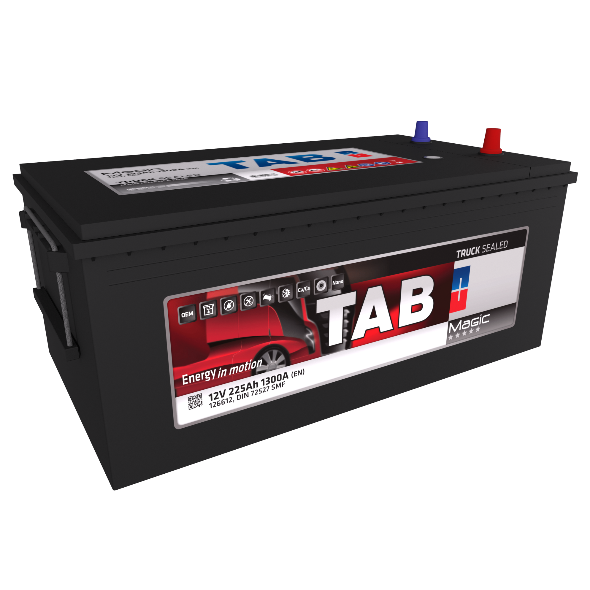 Tab Magic battery 100AH 900A 350x175x190 (-+)